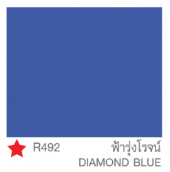 สีน้ำอเนกประสงค์ TOA ROOF PAINT #R492 <br> (1กล.) สีฟ้ารุ่งโรจน์