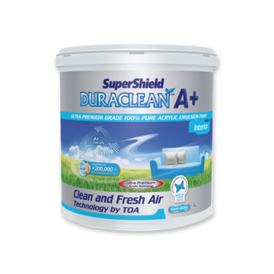 สีเบส ดูราคลีน A+ ภายใน ฟิล์มสีกึ่งเงา <br> เบส A (1กล.)