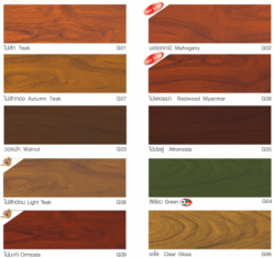 สีย้อมไม้ TOA WOODSTAIN ฟิล์มสีเงา #G02 <br> (1/4กล.) สีไม้มะฮอกกานี - Image 3