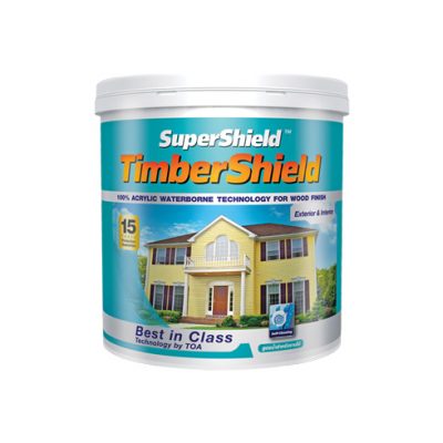 สีเบส ซุปเปอร์ชิลด์ทิมเบอร์ชิลด์ ภายนอก <br> เบส B (1กล.) ทาปิดลายไม้ สูตรน้ำ