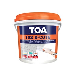 TOA 102 D-COTE สกิมโค้ท <br> (5kg./กล.) สกิมโค้ทสำหรับงานฉาบบาง