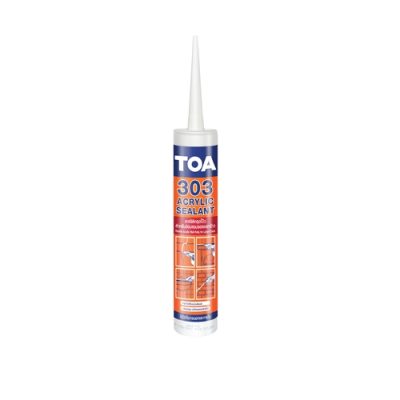 กาวซิลิโคน TOA 303 อะคริลิก ซีลแลนท์ <br> (280มล.) สีขาว