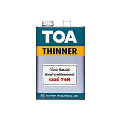TOA ทินเนอร์ผสม #74N <br> (1/4กล.) สำหรับสีน้ำมันทองคำ