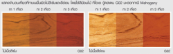สีย้อมไม้ TOA WOODSTAIN ฟิล์มสีเงา #G02 <br> (1/4กล.) สีไม้มะฮอกกานี - Image 4
