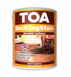 สีย้อมพื้นไม้ TOA DECKINGSTAIN ฟิล์มสีด้าน #D99 <br> (1กล.) สีใส