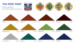 สีน้ำอเนกประสงค์ TOA ROOF PAINT #R100 <br> (1กล.) สีขาว - Image 9