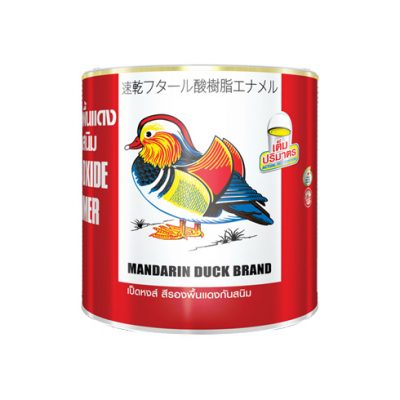 สีรองพื้นเหล็กกันสนิม เป็ดหงส์ <br> (1/4กล.) สีแดง